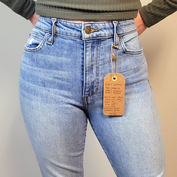 Joe's Jeans Denim - Joes Jeans Distressed High-rise Skinny Frayed Hem
